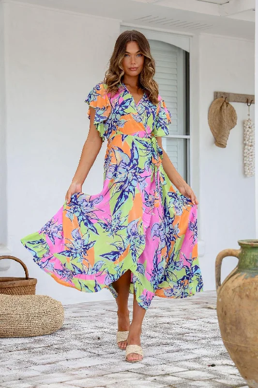 Silky Boho Lime Ava Wrap