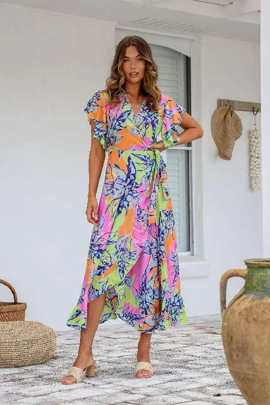 Silky Boho Lime Ava Wrap