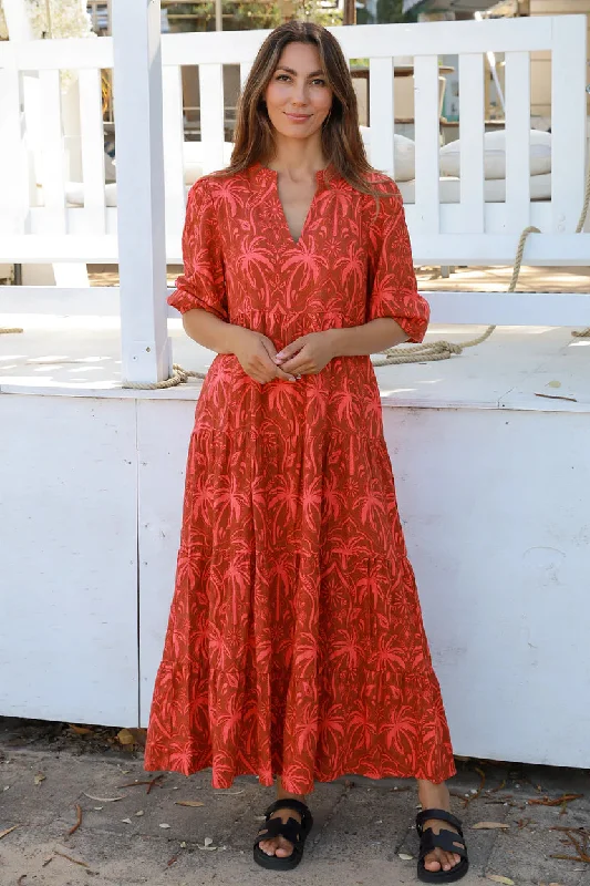 Zoe Long Sleeves Maxi Dress