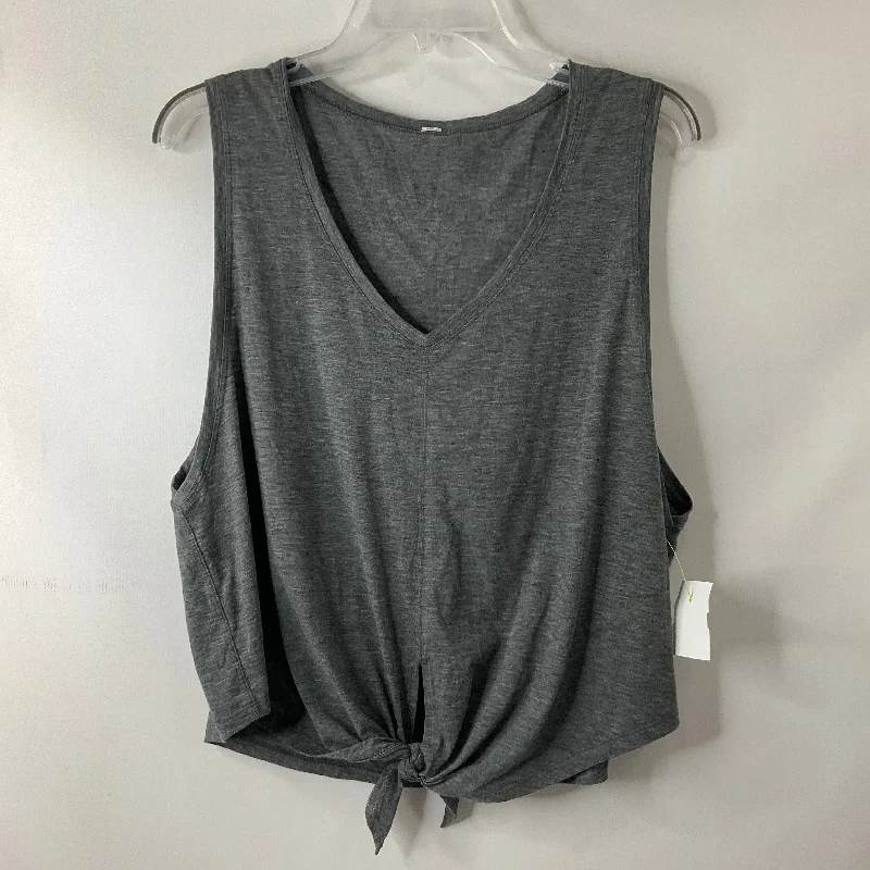 Athletic Tank Top By Lululemon In Grey, Size: 8