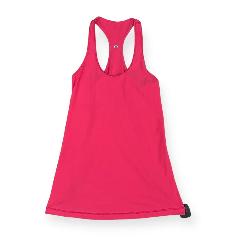 Athletic Tank Top By Lululemon In Pink, Size: L