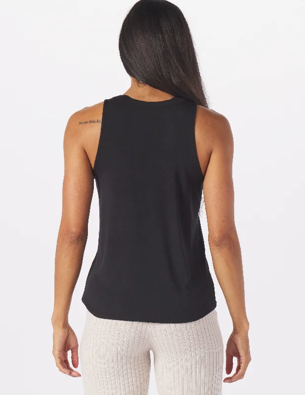 Half Volley Tank: Black