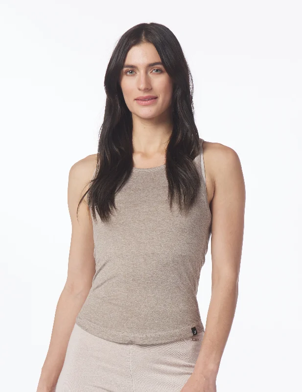 Simplicity Tank: Mocha Heather