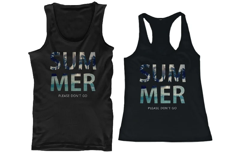 SUMMER Don't Go Matching Couple Tank Tops