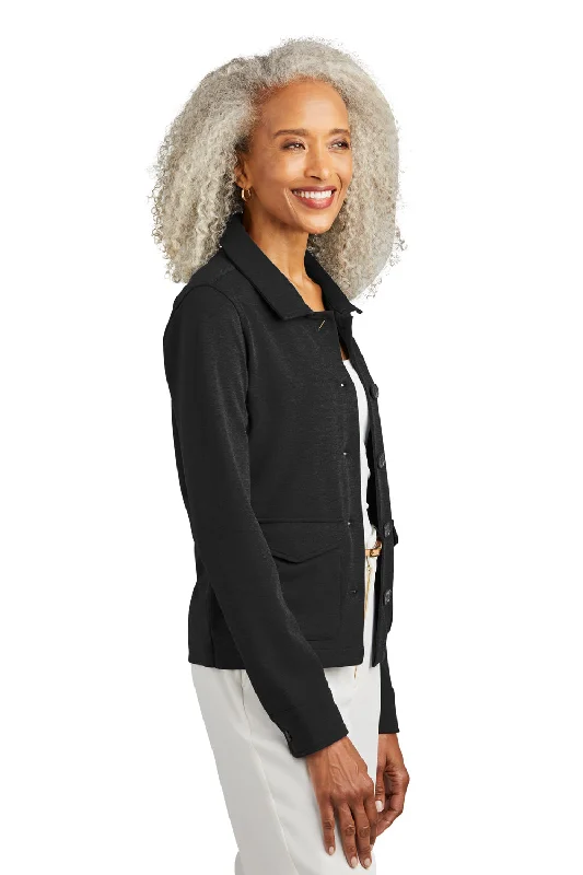 Brooks Brothers Womens Button Down Jacket - Heather Black