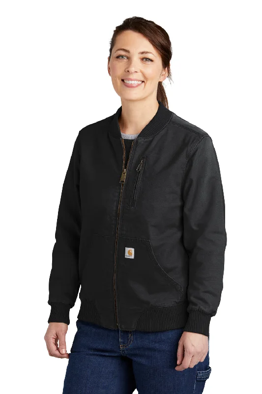 Carhartt Womens Crawford Rugged Flex Full Zip Jacket - Black