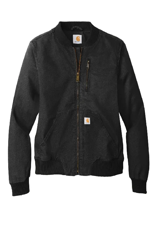 Carhartt Womens Crawford Rugged Flex Full Zip Jacket - Black