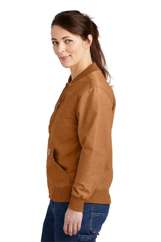 Carhartt Womens Crawford Rugged Flex Full Zip Jacket - Carhartt Brown