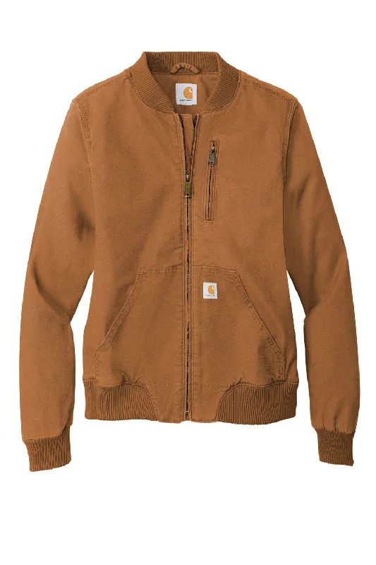 Carhartt Womens Crawford Rugged Flex Full Zip Jacket - Carhartt Brown