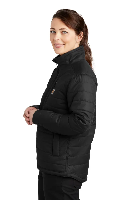 Carhartt Womens Gilliam Wind & Water Resistant Full Zip Jacket - Black