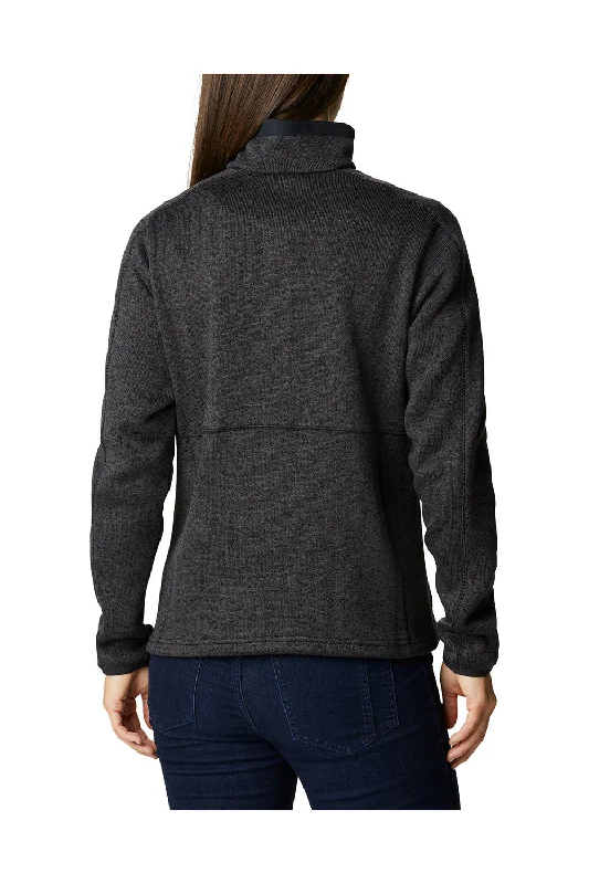 Columbia Womens Sweater Weather Full Zip Jacket - Heather Black