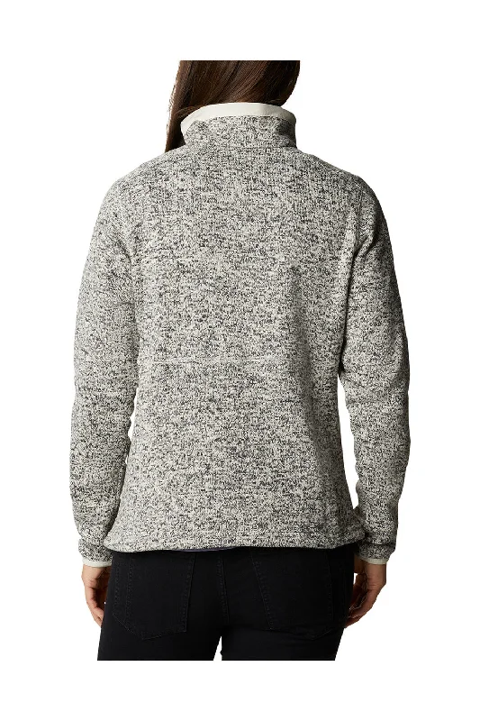 Columbia Womens Sweater Weather Full Zip Jacket - Heather Chalk