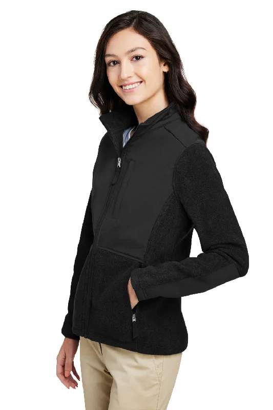 Core 365 Womens Journey Summit Hybrid Full Zip Jacket - Black