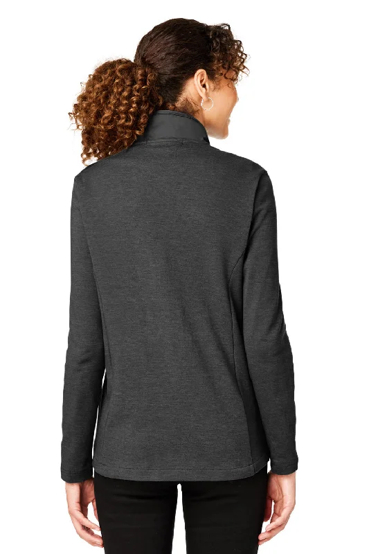 Devon & Jones Womens New Classics Charleston Hybrid Full Zip Jacket - Black Melange/Black