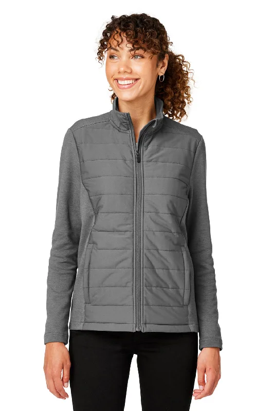 Devon & Jones Womens New Classics Charleston Hybrid Full Zip Jacket - Graphite Grey Melange