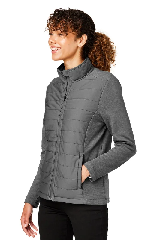 Devon & Jones Womens New Classics Charleston Hybrid Full Zip Jacket - Graphite Grey Melange