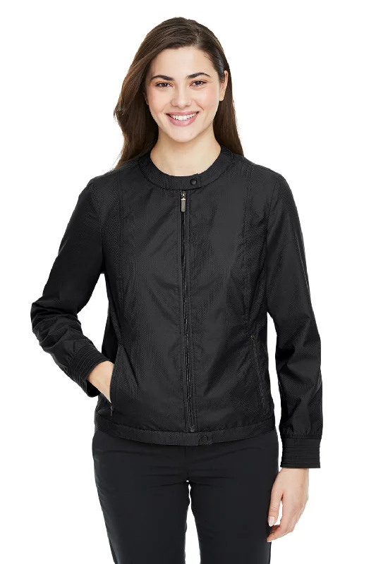 Devon & Jones Womens Vision Club Water Resistant Full Zip Jacket - Black - Closeout