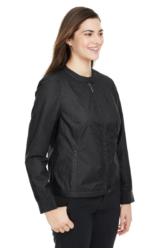 Devon & Jones Womens Vision Club Water Resistant Full Zip Jacket - Black - Closeout