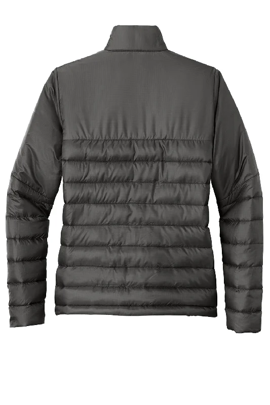 Eddie Bauer Womens Water Resistant Quilted Full Zip Jacket - Iron Gate Grey