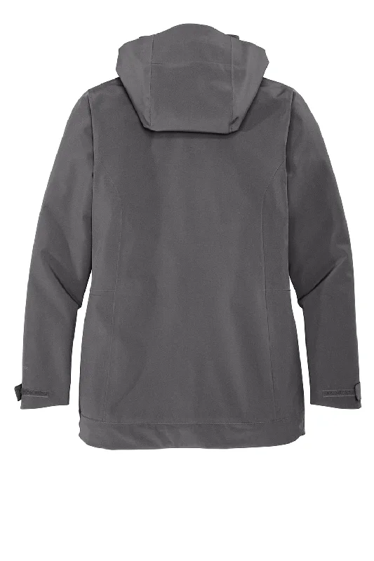 Eddie Bauer Womens WeatherEdge 3-in-1 Water Resistant Full Zip Hooded Jacket - Steel Grey/Metal Grey