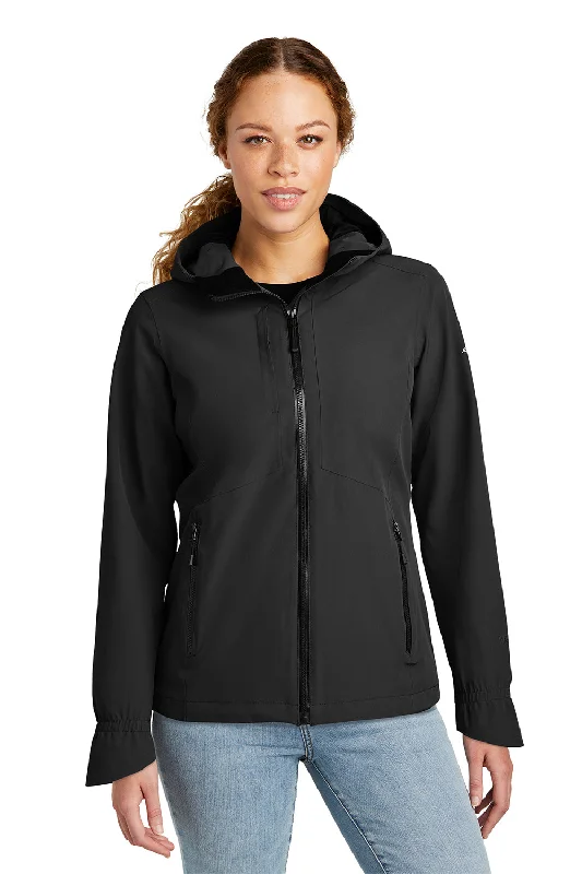 Eddie Bauer Womens WeatherEdge Plus Waterproof Full Zip Hooded Jacket - Deep Black