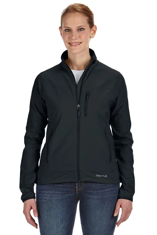 Marmot Womens Tempo Water Resistant Full Zip Jacket - Black