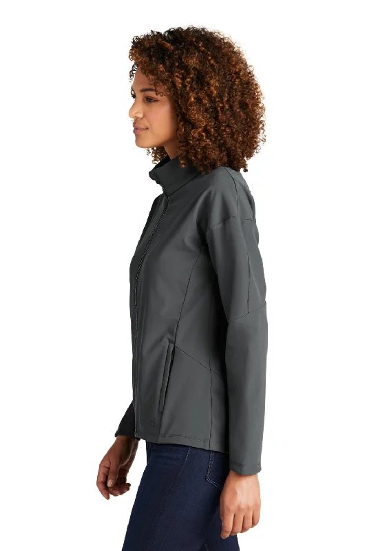 Ogio Womens Commuter Water Resistant Full Zip Soft Shell Jacket - Diesel Grey