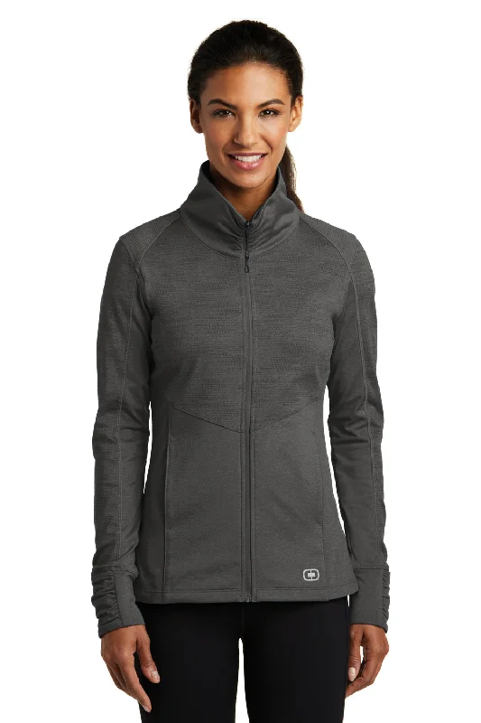 Ogio Womens Endurance Sonar Full Zip Jacket - Heather Blacktop