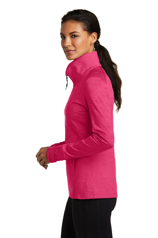 Ogio Womens Endurance Sonar Full Zip Jacket - Heather Flare Pink - Closeout