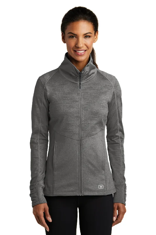 Ogio Womens Endurance Sonar Full Zip Jacket - Heather Track Grey