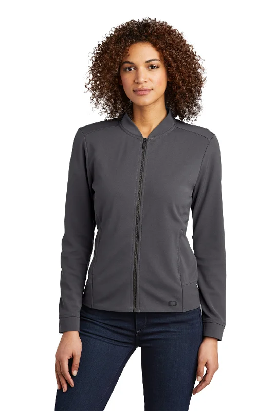 Ogio Womens Hinge Full Zip Jacket - Tarmac Grey