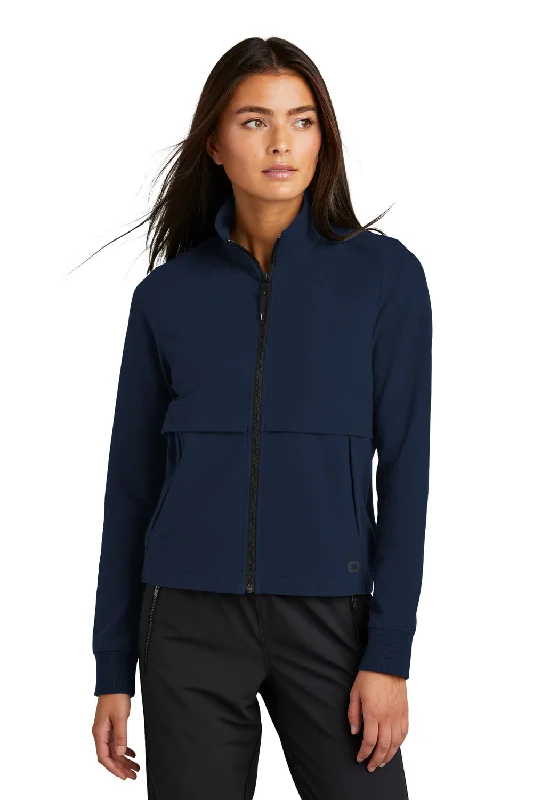 Ogio Womens Outstretch Full Zip Jacket - River Navy Blue