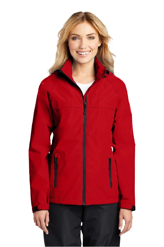 Port Authority Womens Torrent Waterproof Full Zip Hooded Jacket - Deep Red