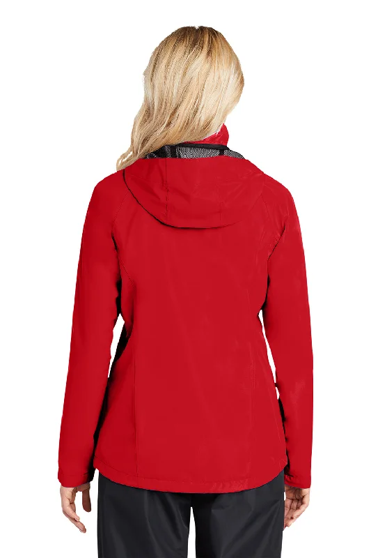 Port Authority Womens Torrent Waterproof Full Zip Hooded Jacket - Deep Red