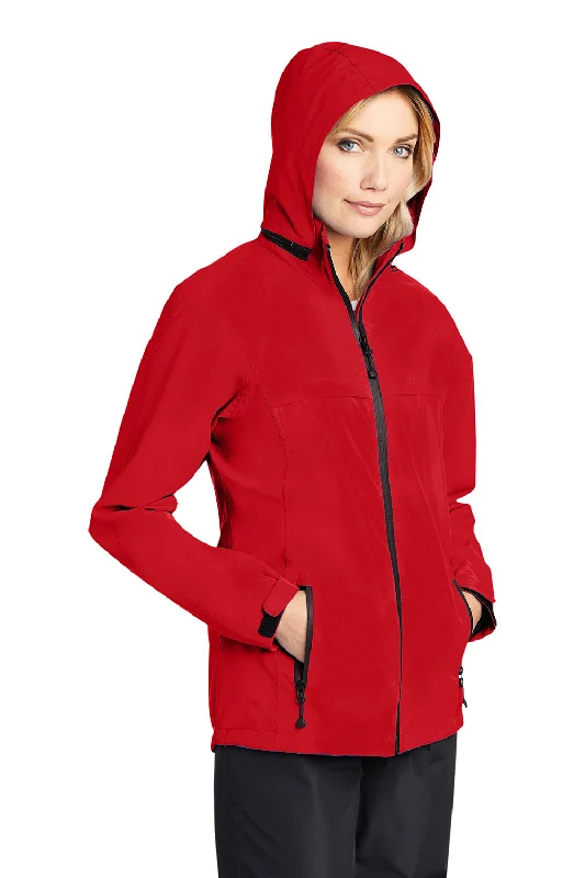 Port Authority Womens Torrent Waterproof Full Zip Hooded Jacket - Deep Red