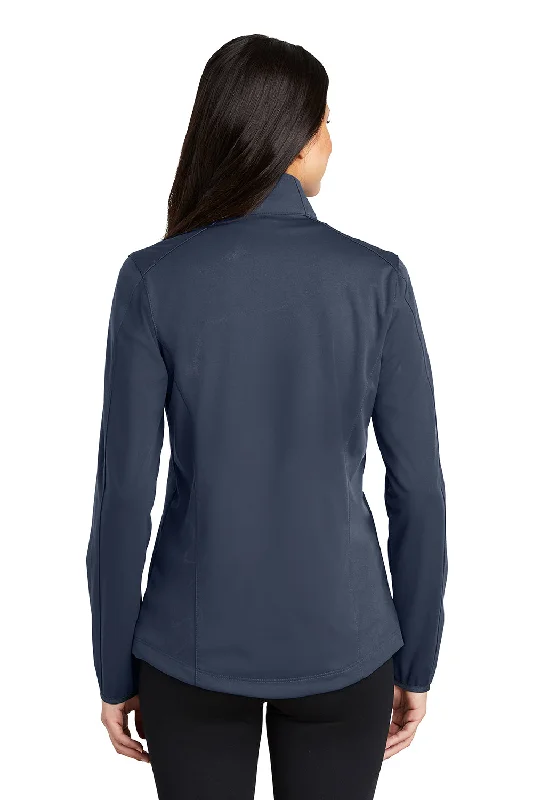 Port Authority Womens Active Wind & Water Resistant Full Zip Jacket - Dress Navy Blue