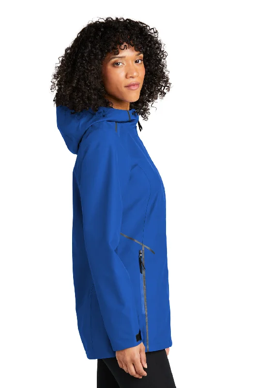 Port Authority Womens Collective Tech Waterproof Full Zip Outer Shell Hooded Jacket - True Royal Blue