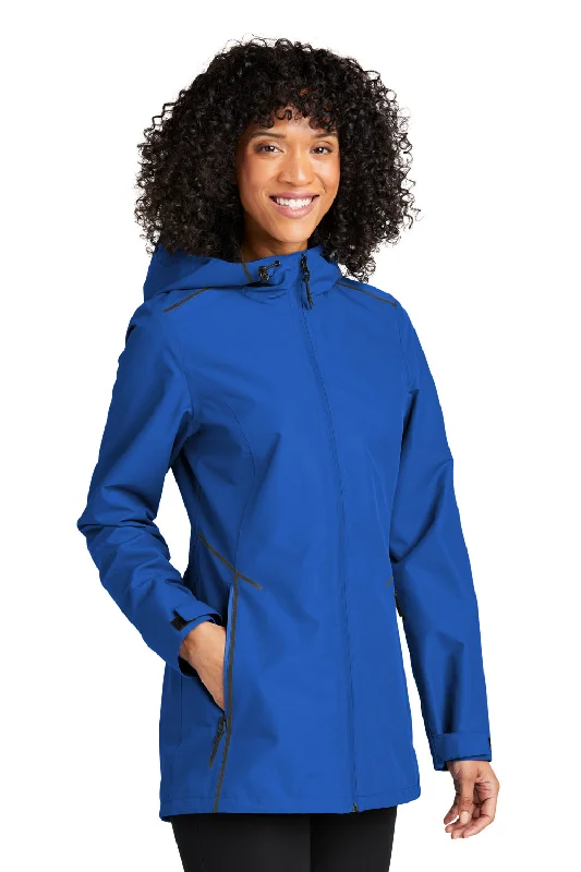 Port Authority Womens Collective Tech Waterproof Full Zip Outer Shell Hooded Jacket - True Royal Blue