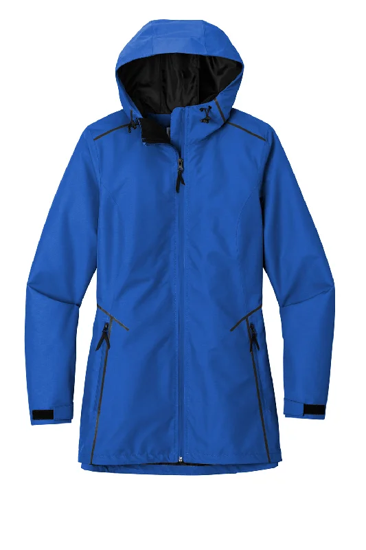 Port Authority Womens Collective Tech Waterproof Full Zip Outer Shell Hooded Jacket - True Royal Blue