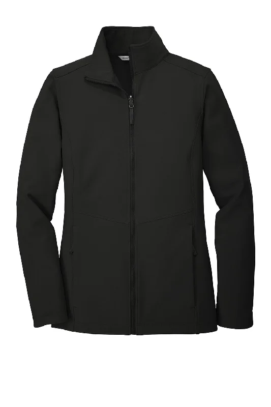 Port Authority Womens Collective Wind & Water Resistant Full Zip Jacket - Deep Black