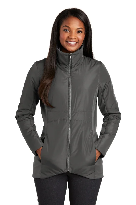 Port Authority Womens Collective Wind & Water Resistant Full Zip Jacket - Graphite Grey