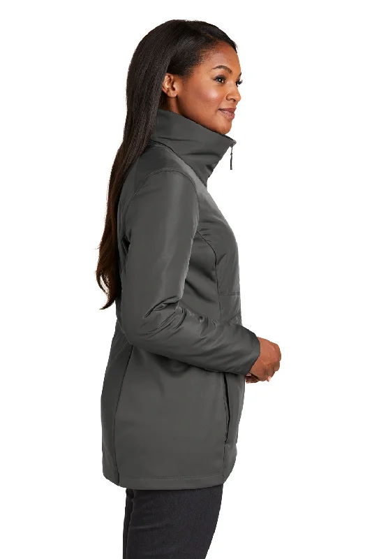 Port Authority Womens Collective Wind & Water Resistant Full Zip Jacket - Graphite Grey