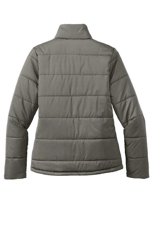 Port Authority Womens Water Resistant Full Zip Puffer Jacket - Shadow Grey