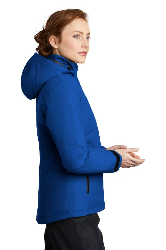 Port Authority Womens Tech Windproof & Waterproof Full Zip Hooded Jacket - Cobalt Blue