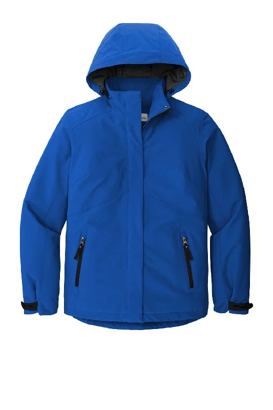 Port Authority Womens Tech Windproof & Waterproof Full Zip Hooded Jacket - Cobalt Blue