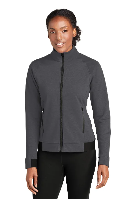 Sport-Tek Womens Strive PosiCharge Full Zip Jacket - Graphite Grey