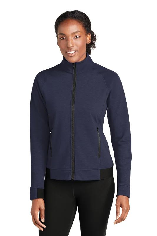 Sport-Tek Womens Strive PosiCharge Full Zip Jacket - True Navy Blue