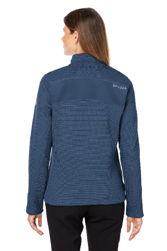 Spyder Womens Constant Canyon Full Zip Sweater Jacket - Frontier Blue