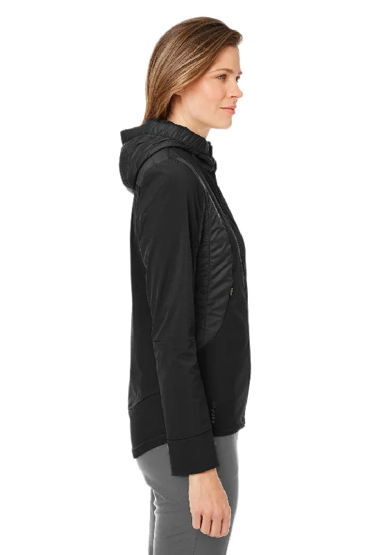 Spyder Womens Powerglyde Full Zip Hooded Jacket - Black