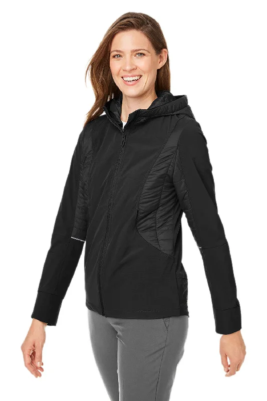 Spyder Womens Powerglyde Full Zip Hooded Jacket - Black